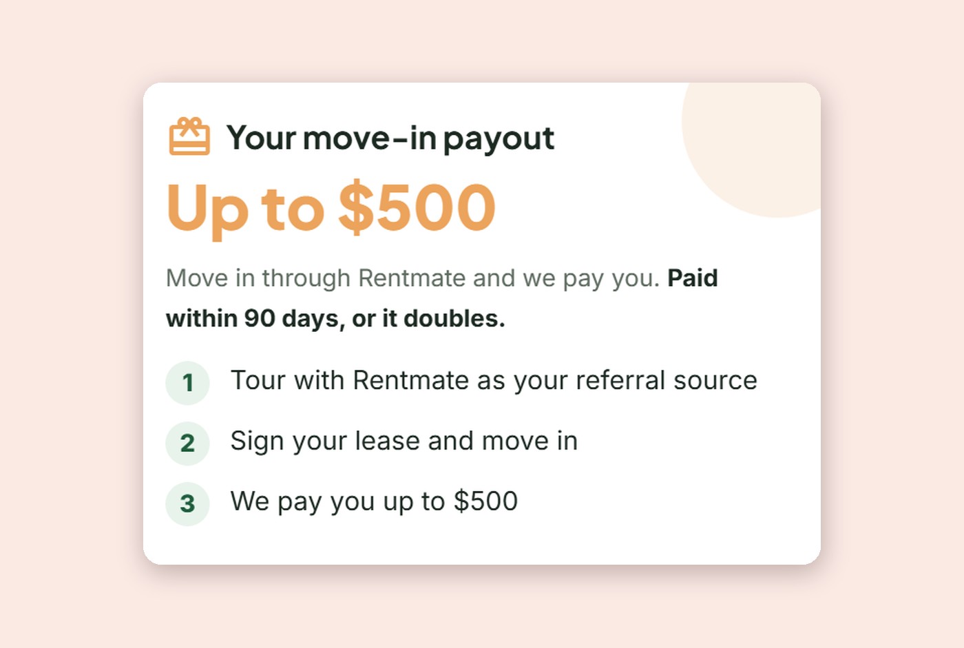 Get Paid At Move-In in the Renta app