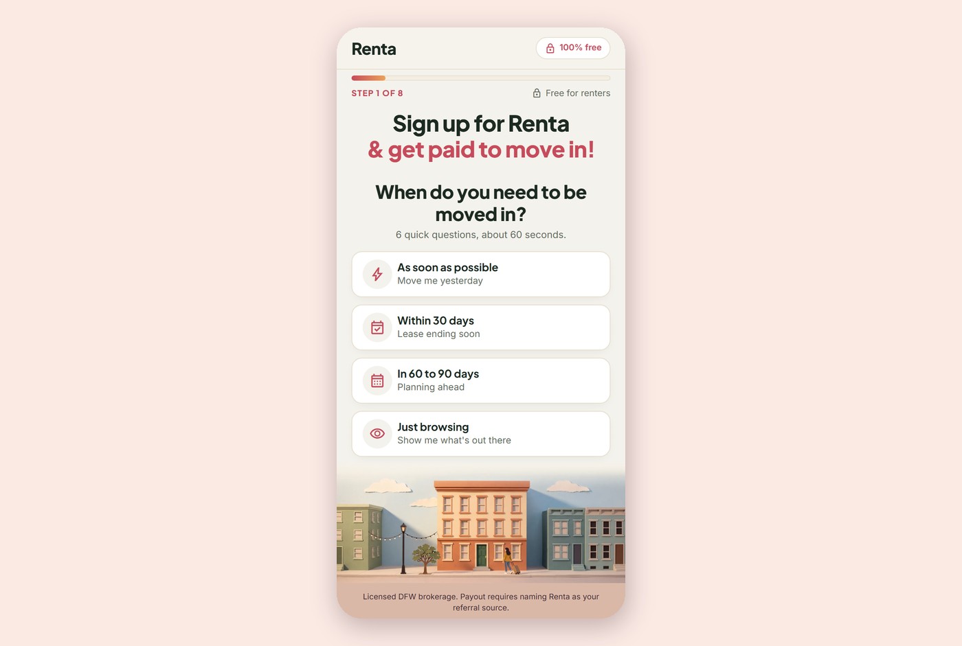 Set up your rent alerts in the Renta app